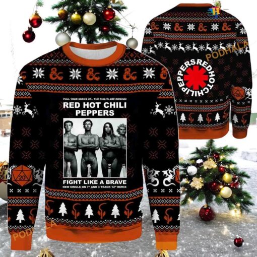 Red Hot Chili Peppers 2023 3D Sweater, Friends Christmas Sweater, Sweatshirt
