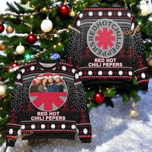 Red Hot Chili Peppers 3D Ugly Christmas Sweater, Funny Sweater