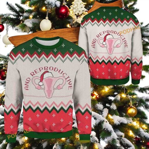 Reproductive Rights Matching Ugly Christmas Sweater, Sweatshirt, Funniest Ugly Christmas Sweater, Sweatshirt