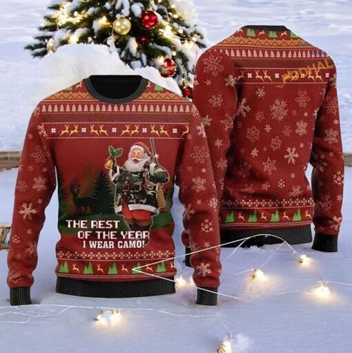 Rest Of The Year Santa Ugly Sweater, Family Ugly Christmas Sweater, Sweatshirt