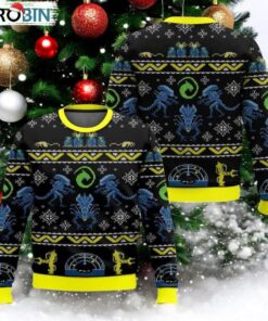 Retro Alien Xenomorph Ugly Sweater