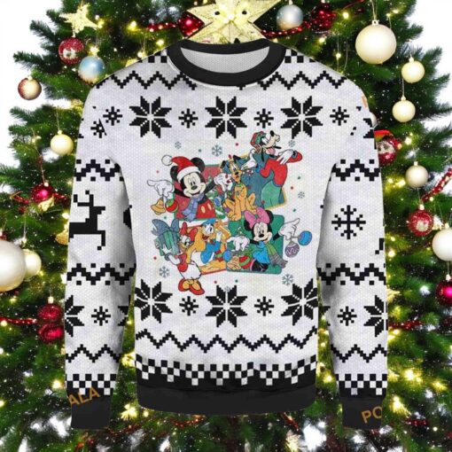Retro Disney 3D Christmas Sweater, Funny Sweater
