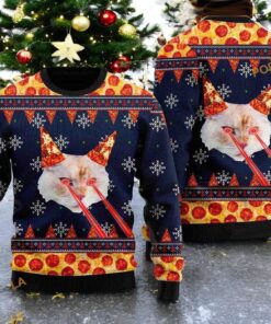 Retro Drax Pizza Cat Ugly Christmas Sweater, Sweatshirt, Family Ugly Christmas Sweater, Sweatshirt
