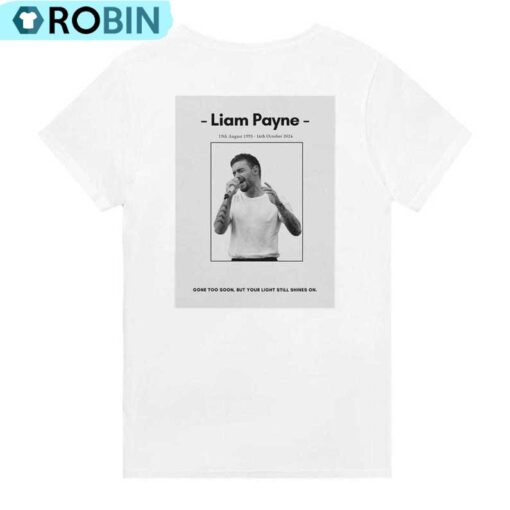 Retro Gone To Soon Liam Payne Shirt, Rest In Music Liam Unisex T Shirt Tee Tops