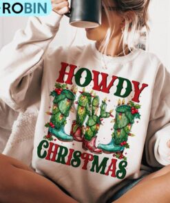 Retro Howdy Chrsitmas SweatShirt Retro Howdy Chrsitmas SweatShirt