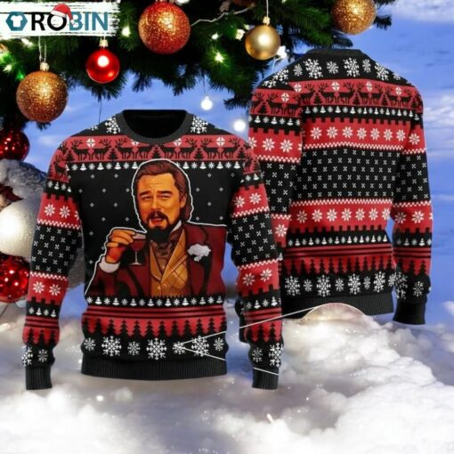 Retro Leonardo Dicaprio Meme Ugly Sweater
