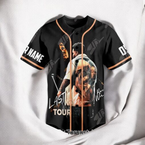 Rod Wave Last Lap Tour Moneybagg Yo, Toosii, Lil Poppa, Dess Dior, and Eelmatic Custom Baseball Jersey