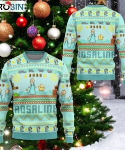Rosalina Princess Ugly Sweater, Mario Characters Holiday Sweater