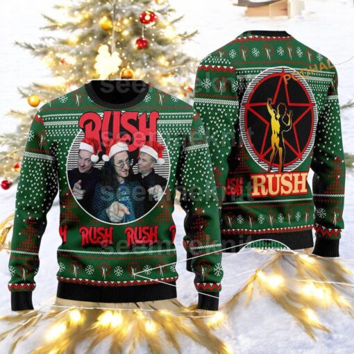 Rush Band 3D Sweater, Cute Ugly Christmas Sweater