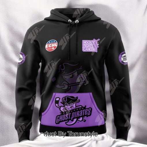 Savannah Ghost Pirates Hockey Fight Cancer 25th Anniversary Hoodie, Sweatshirt, Shirt