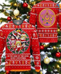 Sailor Love Moon Ugly Christmas Sweater, Funny Xmas Gifts