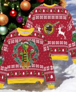 San Diego Padres x Grinch Dr. Seuss How the Grinch Stole Christmas MLB with World Series Trophy Ugly Christmas Sweater Red