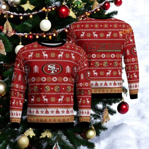San Francisco Football Ugly Christmas Sweater, Friends Christmas Sweater