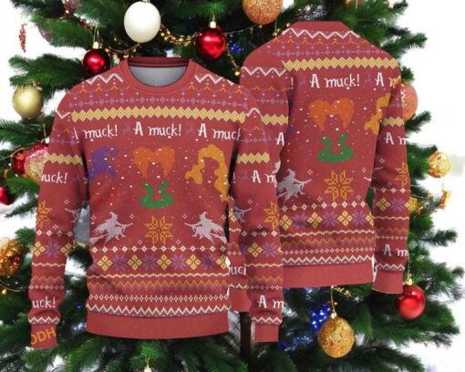 Sanderson Sisters Halloween Sweater, Funny Xmas Gifts