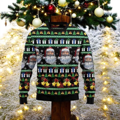 Santa Claus Jingle Bell 3D Christmas Sweater, Funny Xmas Gifts