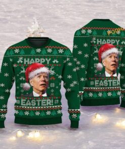 Santa Joe Biden 4th Of Easter Ugly Sweater, Funniest Ugly Christmas Sweater, Sweatshirt