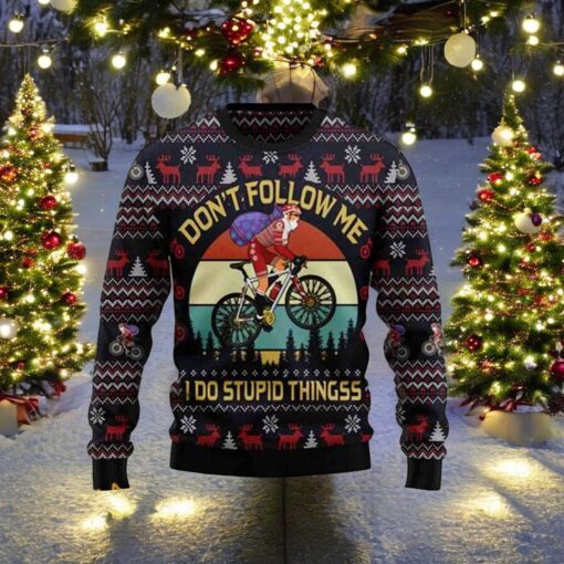 Santa Mountain Bike 3D Christmas Sweater, Sweatshirt, Great Gift For Christmas