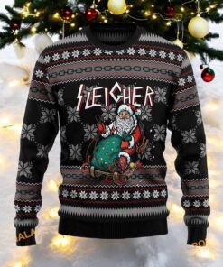Santa Sleigher Ugly Christmas Sweater, Great Gift For Christmas