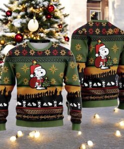 Santa Snoopy Ugly Christmas Sweater, Funny Christmas Gift Ideas