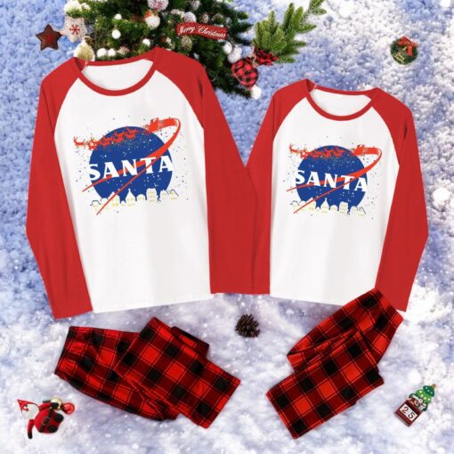 Santa Space Family Christmas Pajama Sets