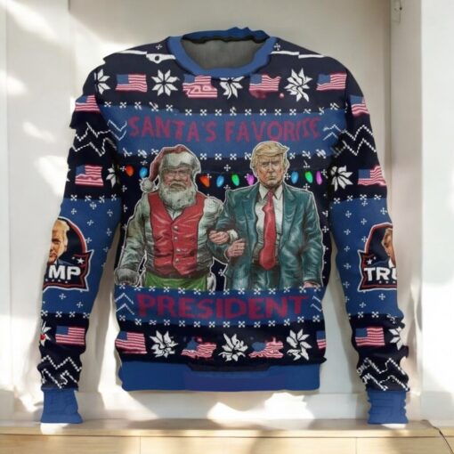 Santa’s Favorite President Trump Christmas Ugly Sweater