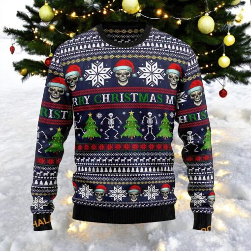 Satanic Skull Ugly Christmas 3D