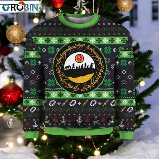 Sauron Eye Lord Of The Rings Ugly Christmas Sweater