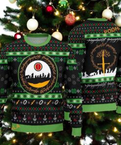 Sauron Eye LOTR Ugly Christmas, Family Ugly Christmas Sweater 3D