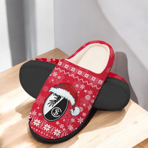 SC Freiburg Football Team In House Slippers