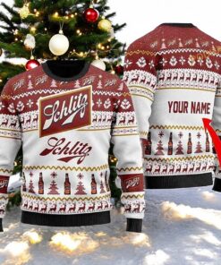 Schlitz Beer Ugly Christmas 3D Sweater, Friends Christmas Sweater