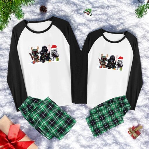 Scifi Soldier Family Christmas Pajama Sets