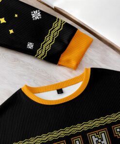 Shiny Black Ugly Christmas Sweater