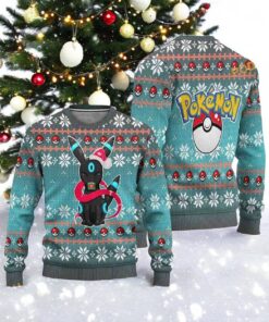 Shiny Umbreon Ugly Christmas Sweater, Sweatshirt
