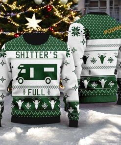 Shitters Full Ugly Christmas Sweater, Sweatshirt Knitted