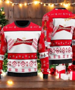 Simplee Budweiser Ugly Christmas 3D, Creative Christmas Gifts Sweater