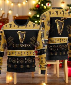Simplee Guinness Beer Ugly Christmas 3D Sweater, Cute Ugly Christmas Sweater, Sweatshirt