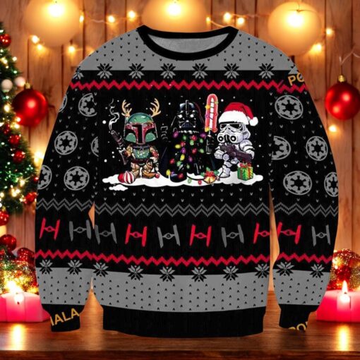 Sithmas Christmas 3D Funny Sweater Printed