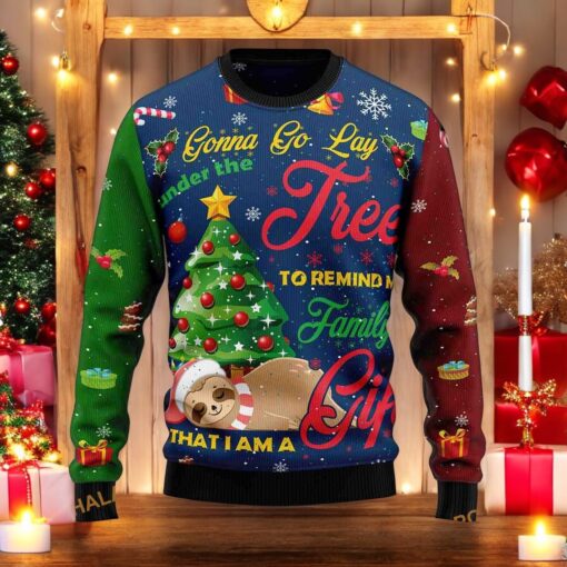 Sloth Gift Ugly 3D Christmas Sweater, Sweatshirt, Funniest Ugly Christmas Sweater, Sweatshirt