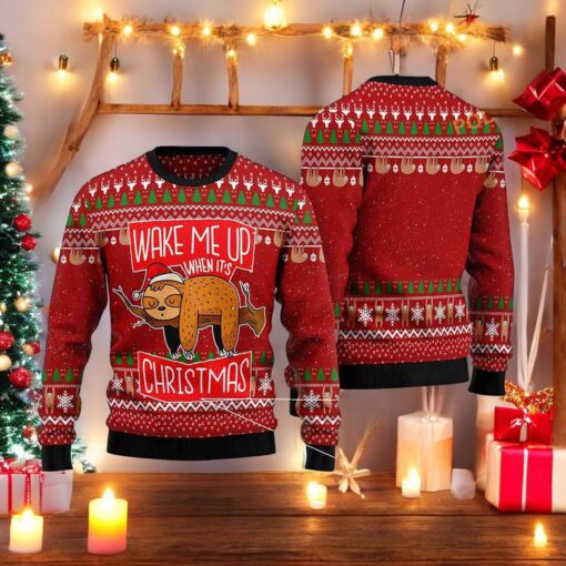 Sloth It’s Christmas 3D Ugly Sweater, Family Ugly Christmas Sweater, Sweatshirt