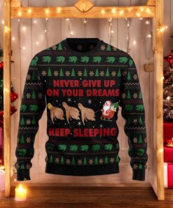 Sloth Keep Sleeping 3D Christmas Sweater, Funny Sweater