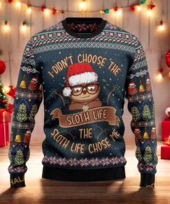 Sloth Life 3D Ugly Christmas Sweater, Funny Christmas Gift Ideas