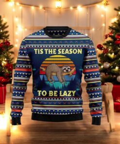 Sloth Tis The Season 3D Ugly Sweater, Funny Sweater