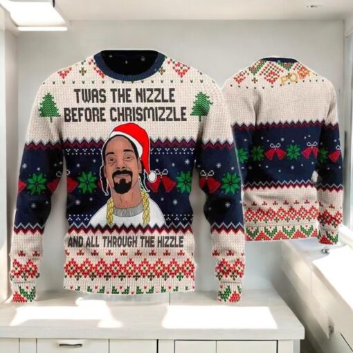Snoop Dogg Before Chrismizzle Chirstmas Gifts 2024 Xmas For Family And Friends Ugly Sweater