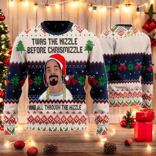 Snoop Dogg Before Chrismizzle Ugly Sweater, Funniest Ugly Christmas Sweater, Sweatshirt