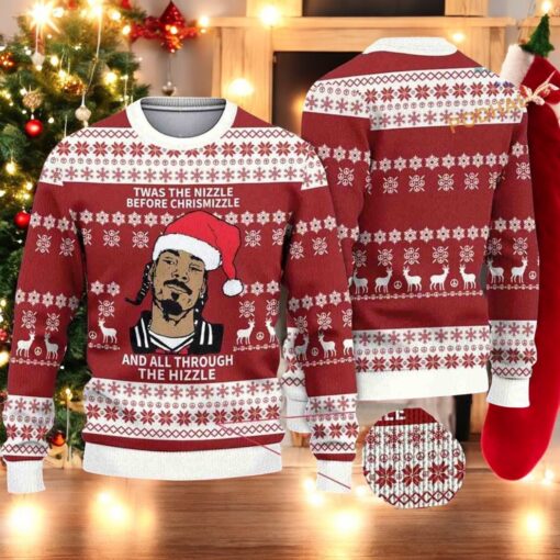 Snoop Dogg Before Christmizzle Ugly Sweater, Funny Sweater