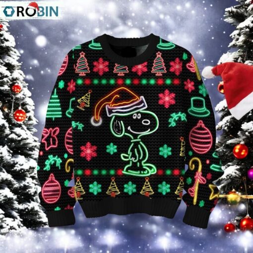 Snoopy Christmas Light Vector Design Christmas Sweater, Sweatshirt