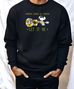 Snoopy With The Guitar Whisper Words Of Wisdom Let It Be Shirt