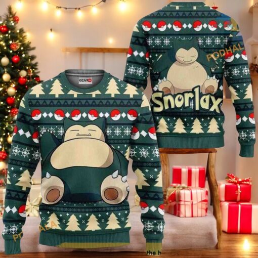 Snorlax Ugly Christmas 3D Sweater, Friends Christmas Sweater