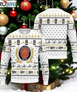 Snowflakes Miller Lite Christmas Ugly Sweater