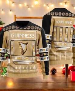 Snowy Guinness Beer Ugly Christmas 3D Sweater, Family Ugly Christmas Sweater, Sweatshirt